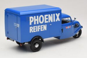 Tempo Hanseat Háromkerekű Furgon Phoenix Blue Minichamps 1:18 180099040 Fém – 2. kép a 6-ből