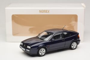 Volkswagen Corrado VR6 Aqua Blue Metallic Limitált Kiadás Norev 1:18 188660 Fém – 8. kép a 8-ből