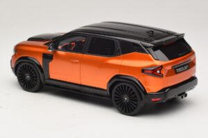 Dacia Duster Mk3 Redust Sport 4x2 Hybrid Metallic Orange Otto 1:18 OT1316 Gyanta – 5. kép a 6-ből