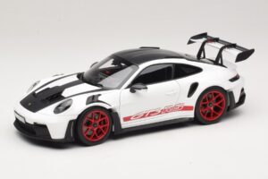 Porsche 911 992 GT3 RS Weissach Package Fehér Pyro Red Norev 1:18 187373 Fém