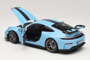 Porsche 911 992.2 GT3 Weissach Package Gulf Blue Norev 1:18 187000 Fém – 5. kép a 8-ből
