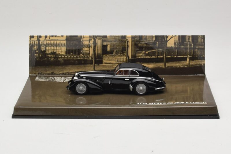 Alfa Romeo 8C 2900B Lungo Fekete Minichamps 1:43 436120421 Fém