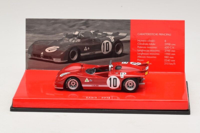Alfa Romeo T33/3 #10 R. Stommelen / N. Galli ADAC 1000km Nurburgring 1971 Minichamps 1:43 436711210 Fém