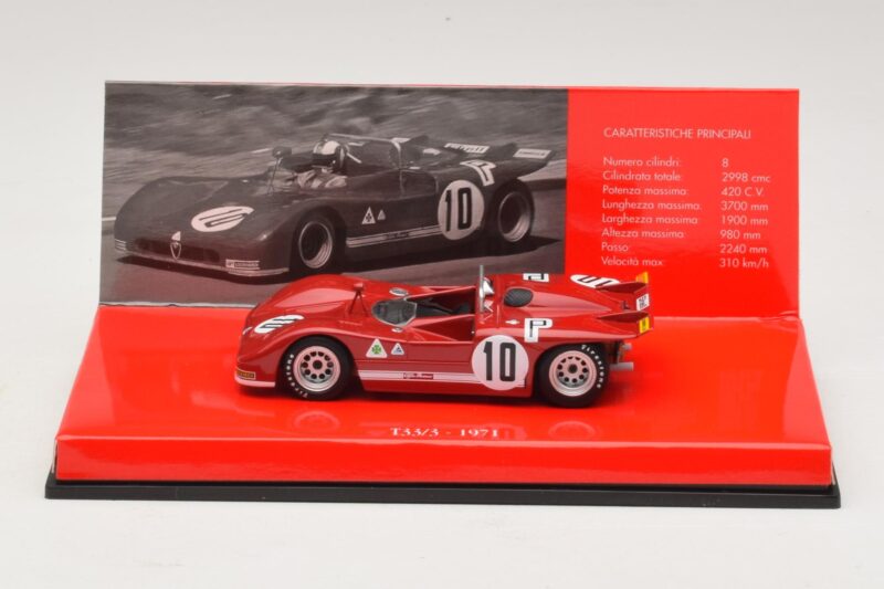 Alfa Romeo T33/3 #10 R. Stommelen / N. Galli ADAC 1000km Nurburgring 1971 Külső Doboz Nélkül Minichamps 1:43 436711210-R1 Fém