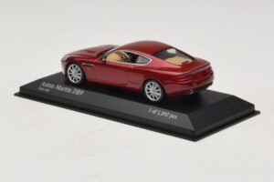 Aston Martin DB9 Piros Metál Minichamps 1:43 400137340 Fém – 3. kép a 4-ből