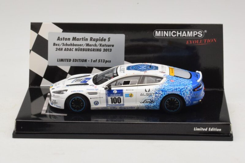 Aston Martin Rapide S #100 Bez / Schubauer 24 Hours of Nurburgring 2013 Minichamps 1:43 437131300 Fém