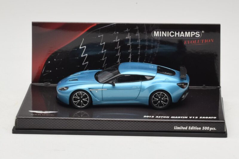 Aston Martin V12 Zagato Alba Blue Minichamps 1:43 Aston Martin V12 Zagato Alba Blue Minichamps 1:43 437137222 Fém