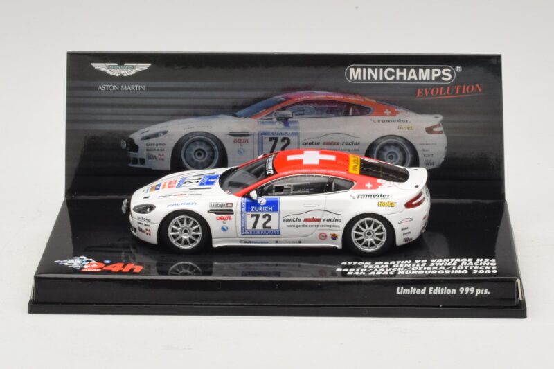 Aston Martin V8 Vantage #72 24 Hours of Nurburgring 2009 Minichamps 1:43 Aston Martin V8 Vantage #72 24 Hours of Nurburgring 2009 Minichamps 1:43 437091372 Fém