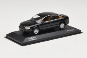 Audi A6 C5 Fekete Minichamps 1:43 430010200 Fém – 2. kép a 4-ből