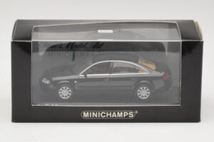 Audi A6 C5 Fekete Minichamps 1:43 430010200 Fém – 4. kép a 4-ből