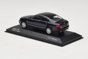 Audi A6 C5 Kék Metál Minichamps 1:43 430010201 Fém – 3. kép a 4-ből