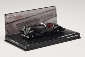 Audi Front 225 Roadster Fekete Minichamps 1:43 437019131 Fém – 2. kép a 5-ből