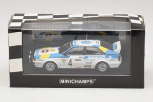 Audi Quattro #4 S. Blomqvist / B. Cederberg Rally Sweden Winner 1982 Minichamps 1:43 430821904 Fém – 4. kép a 4-ből