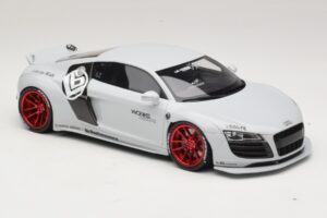 Audi R8 42 Liberty Walk Fehér GT Spirit 1:18 GT325 Gyanta – 4. kép a 6-ből