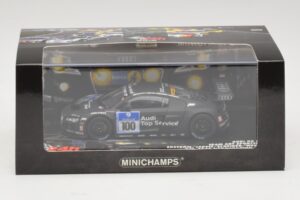 Audi R8 LMS GT3 #100 M. Ekstrom / O. Jarvis Abt Sportsline 24 Hours of Nurburgring 2010 Minichamps 1:43 437101900 Fém – 5. kép a 5-ből