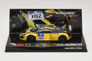 Audi R8 LMS GT3 #102 H-J. Stuck / H. Heyer Black Falcon 24 Hours of Nurburgring 2010 Minichamps 1:43 437101912 Fém