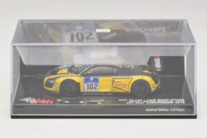 Audi R8 LMS GT3 #102 H-J. Stuck / H. Heyer Black Falcon 24 Hours of Nurburgring 2010 Minichamps 1:43 437101912 Fém – 4. kép a 5-ből