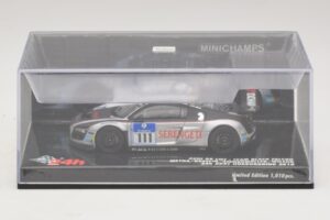 Audi R8 LMS GT3 #111 Metha / Breslin Black Falcon 24 Hours of Nurburgring 2010 Minichamps 1:43 437101911 Fém – 4. kép a 5-ből
