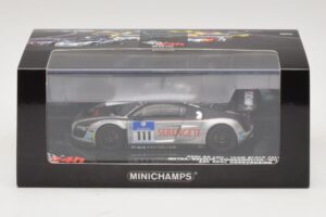 Audi R8 LMS GT3 #111 Metha / Breslin Black Falcon 24 Hours of Nurburgring 2010 Minichamps 1:43 437101911 Fém – 5. kép a 5-ből