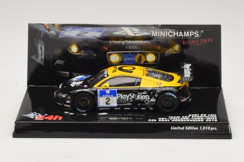 Audi R8 LMS GT3 #2 24 Hours of Nurburgring 2010 Minichamps 1:43 Audi R8 LMS GT3 #2 24 Hours of Nurburgring 2010 Minichamps 1:43 437101902 Fém