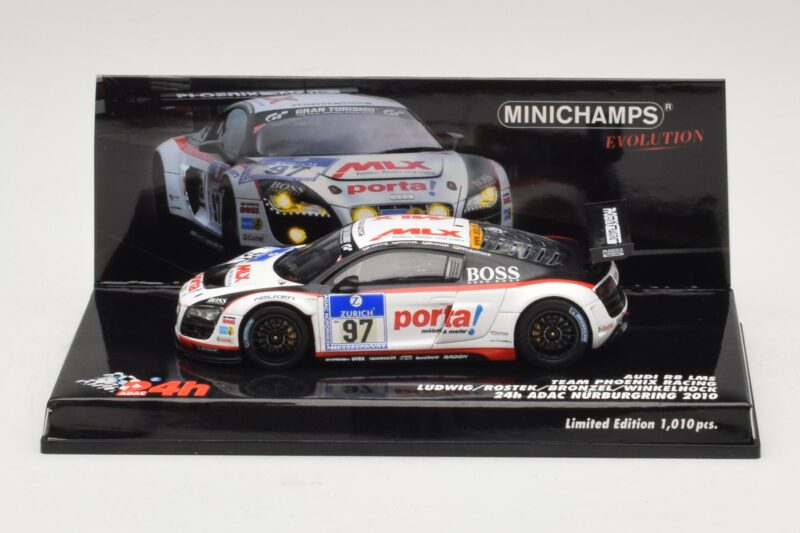 Audi R8 LMS GT3 #97 Phoenix Racing 24 Hours of Nurburgring 2010 Minichamps 1:43 437101997 Fém