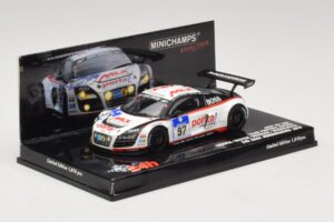 Audi R8 LMS GT3 #97 Phoenix Racing 24 Hours of Nurburgring 2010 Minichamps 1:43 437101997 Fém – 2. kép a 5-ből