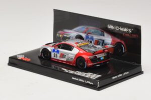 Audi R8 LMS GT3 #99 F. Biela / M. Fassler Phoenix Racing 24 Hours of Nurburgring 2010 Minichamps 1:43 437101999 Fém – 3. kép a 5-ből