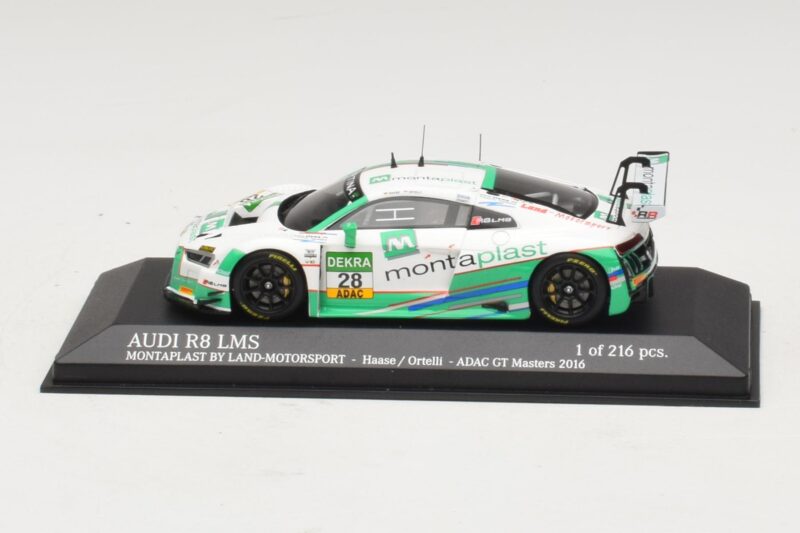 Audi R8 LMS Montaplast By Land-Motorsport #28 C. Haase / S. Ortelli ADAC GT Masters 2016 Minichamps 1:43 Audi R8 LMS Montaplast By Land-Motorsport #28 C. Haase / S. Ortelli ADAC GT Masters 2016 Minichamps 1:43 437161198 Fém