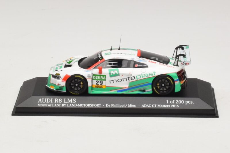 Audi R8 LMS Montaplast By Land-Motorsport #29 C. De Phillippi / C. Mies ADAC GT Masters 2016 Minichamps 1:43 Audi R8 LMS Montaplast By Land-Motorsport #29 C. De Phillippi / C. Mies ADAC GT Masters 2016 Minichamps 1:43 437161129 Fém