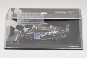 Audi R8 LMS Ultra #29 Team WRT Sandstorm L. Vanthoor 24 Hours of Nurburgring 2013 Minichamps 1:43 437130129 Fém – 4. kép a 5-ből