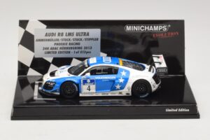 Audi R8 LMS Ultra #4 Phoenix Racing Ammermuller / H-J. Stuck 24 Hours of Nurburgring 2013 Minichamps 1:43 437131304 Fém