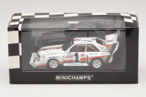 Audi Sport Quattro S1 #1 W. Rohrl Pikes Peak International Hill Climb Winner Record 1987 Minichamps 1:43 410871201 Fém – 4. kép a 4-ből