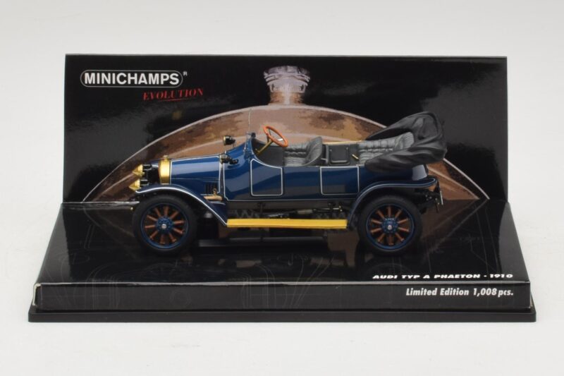 Audi Typ A Phaeton Kék Minichamps 1:43 437019031 Fém