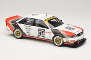Audi V8 Quattro DTM #45 F. Biela Team AZR 1991 Minichamps 1:18 100911045 Fém – 6. kép a 8-ből