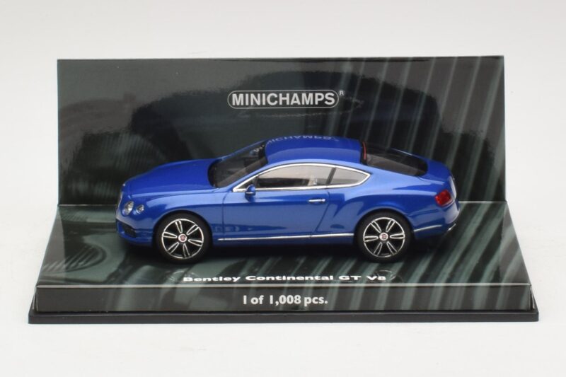 Bentley Continental GT V8 Kék Metál Minichamps 1:43 436139982 Fém
