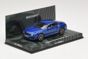 Bentley Continental GT V8 Kék Metál Minichamps 1:43 436139982 Fém – 2. kép a 4-ből