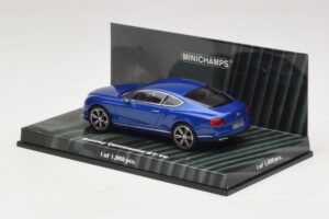 Bentley Continental GT V8 Kék Metál Minichamps 1:43 436139982 Fém – 3. kép a 4-ből
