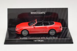 Bentley Continental GTC Speed Piros Minichamps 1:43 Bentley Continental GTC Speed Piros Minichamps 1:43 436139061 Fém
