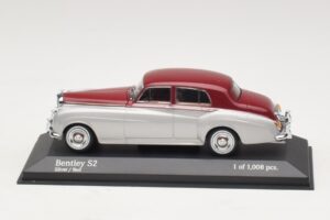 Bentley S2 Ezüst Piros Minichamps 1:43 403139953 Fém