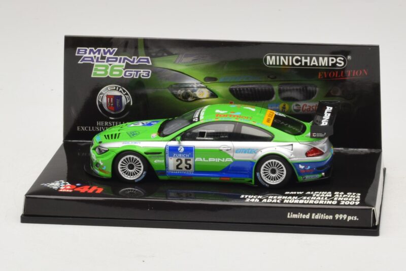 BMW Alpina B6 GT3 #25 24 Hours of Nürburgring 2009 Minichamps 1:43 437092625 Fém