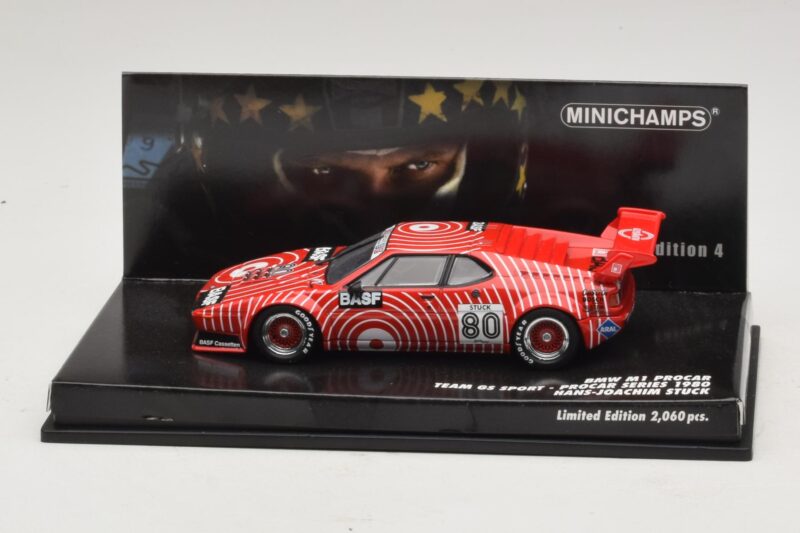 BMW M1 Procar #80 H-J. Stuck Procar Series 1980 Minichamps 1:43 444891604 Fém