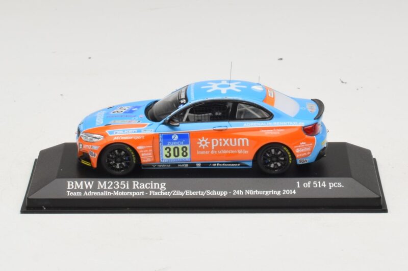 BMW M235i Team Adrenalin #308 Fischer / Zils 24 Hours of Nurburgring 2014 Minichamps 1:43 BMW M235i Team Adrenalin #308 Fischer / Zils 24 Hours of Nurburgring 2014 Minichamps 1:43 437142408 Fém