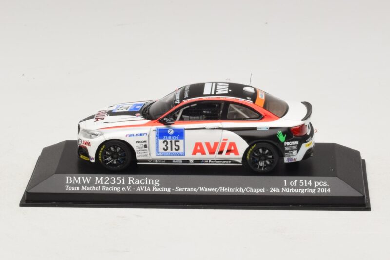 BMW M235i Team Mathol #315 24 Hours of Nurburgring 2014 Minichamps 1:43 437142415 Fém