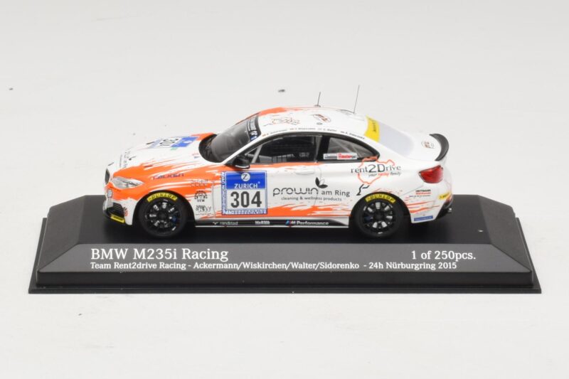 BMW M235i Team Rent2drive #304 Ackermann / Wishkirchen 24 Hours of Nurburgring 2015 Minichamps 1:43 BMW M235i Team Rent2drive #304 Ackermann / Wishkirchen 24 Hours of Nurburgring 2015 Minichamps 1:43 437152504 Fém