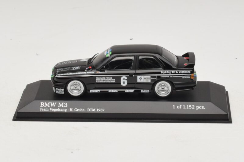 BMW M3 E30 #6 F. Grohs DTM 1987 Minichamps 1:43 430872006 Fém