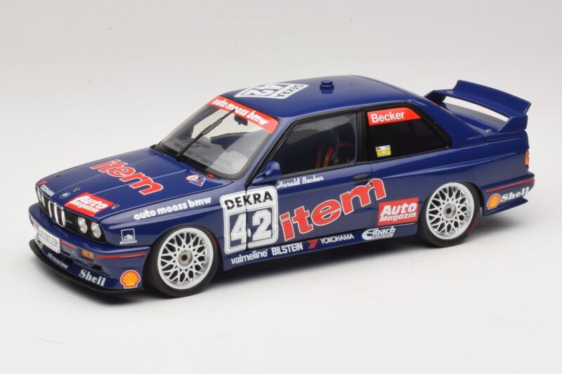 BMW M3 E30 Auto Maass #42 H. Becker DTM 1992 Minichamps 1:18 180922042 Fém