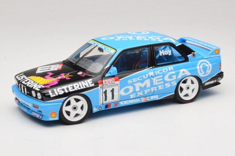 BMW M3 E30 Omega #11 W. Hoy BTCC Champion 1991 Minichamps 1:18 180912011 Fém