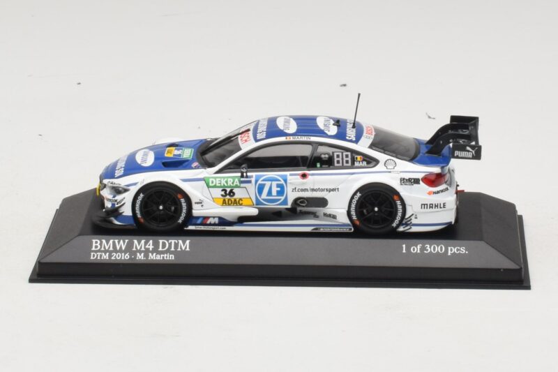 BMW M4 F82 DTM #36 M. Martin BMW Team RBM DTM 2016 Minichamps 1:43 410162436 Fém