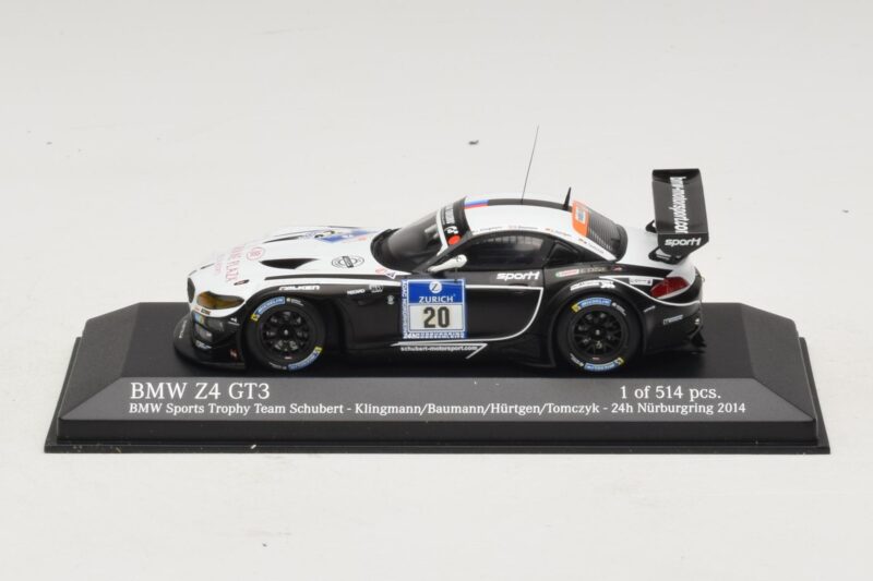 BMW Z4 GT3 BMW Sports Trophy #20 Klingmann / Baumann 24 Hours of Nurburgring 2014 Minichamps 1:43 437142030 Fém