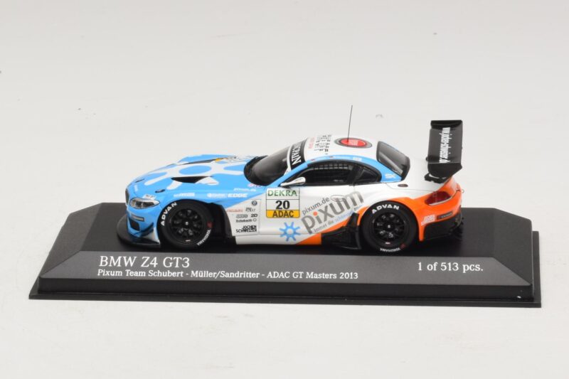 BMW Z4 GT3 Pixum #20 Müller / Sandritter ADAC GT Masters 2013 Minichamps 1:43 436132420 Fém